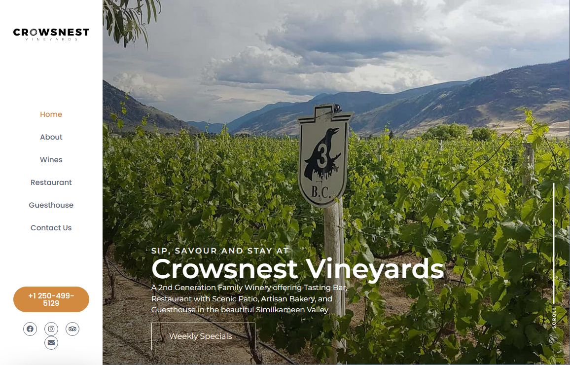 Home - CrowsNest Vineyards