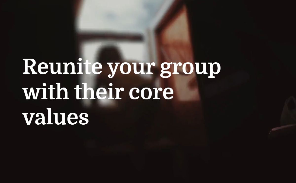Reunite your group with their core values - Cro Yachting