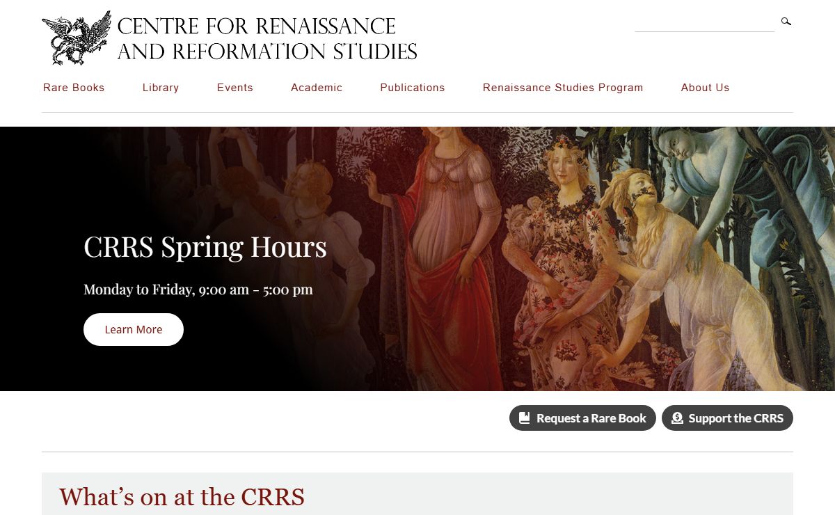 Centre for Renaissance and Reformation Studies
