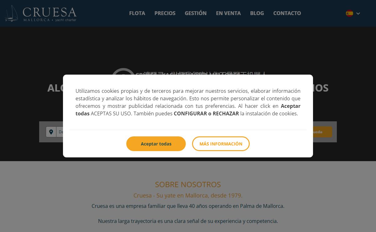 Alquiler de barcos - Cruesa