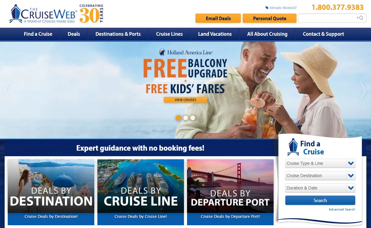 Best Cruise Deals, Best Cruise Travel Agents | The Cruise Web