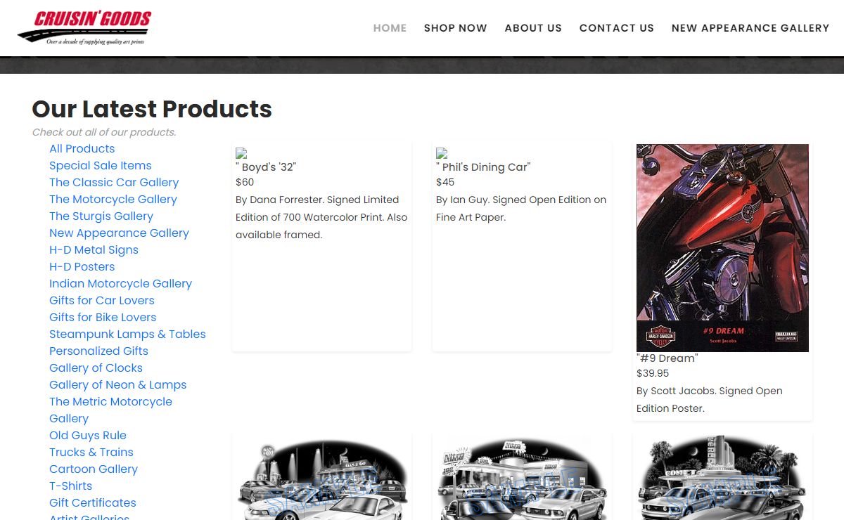 Product Listing Page