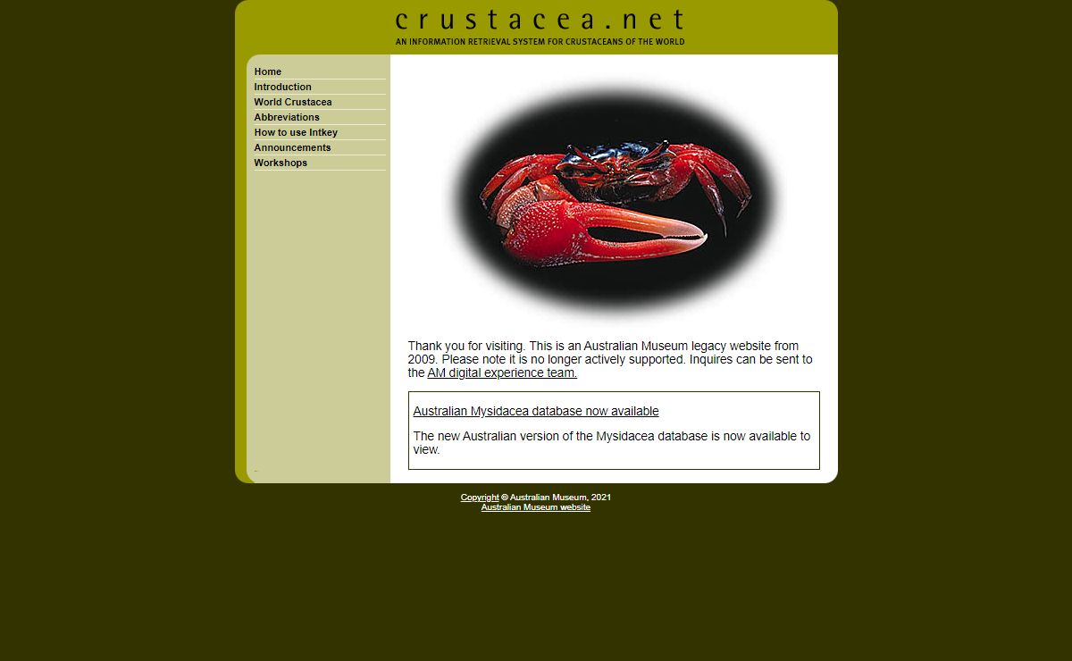 crustacea.net - interactive keys