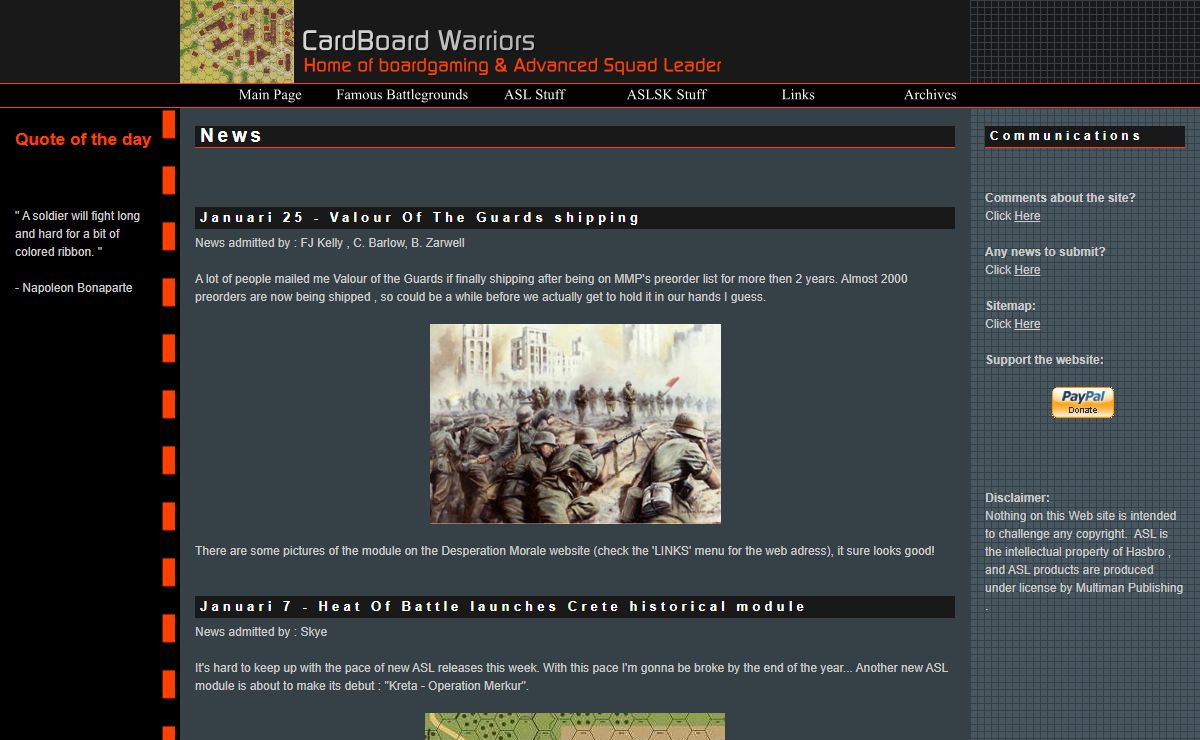 CardboardWarriors.com