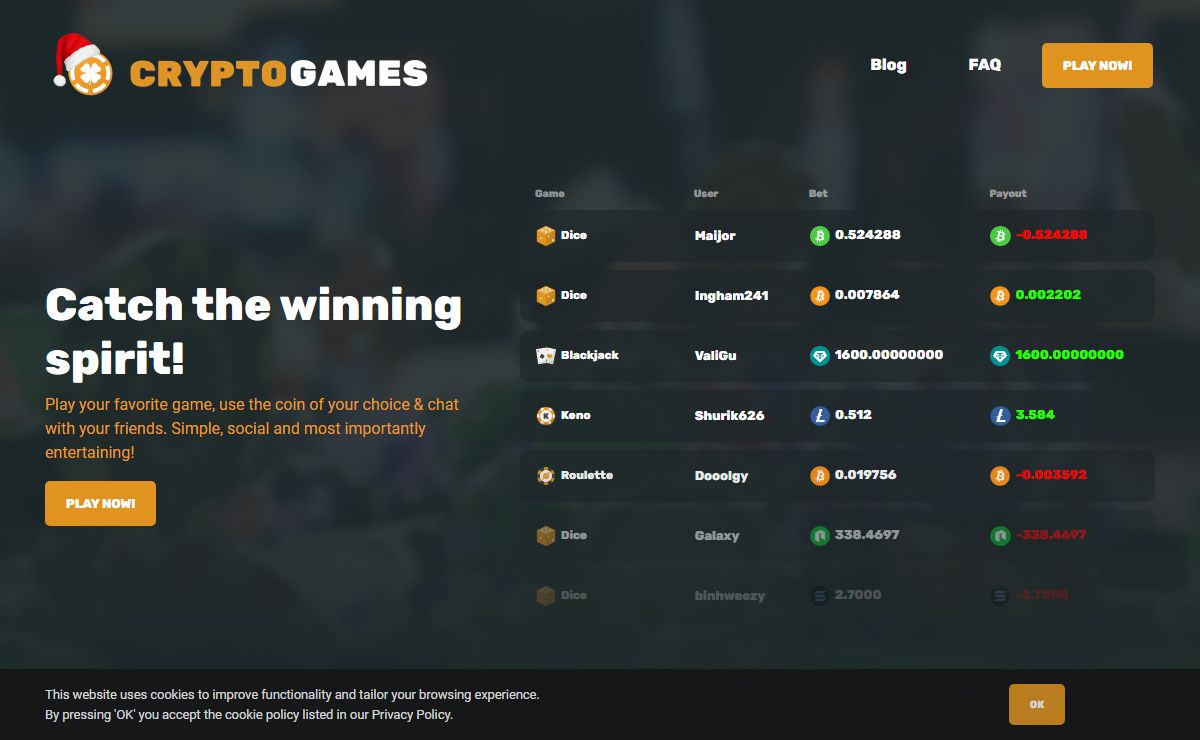 Bitcoin, Ethereum and Litecoin Gambling | Crypto.Games