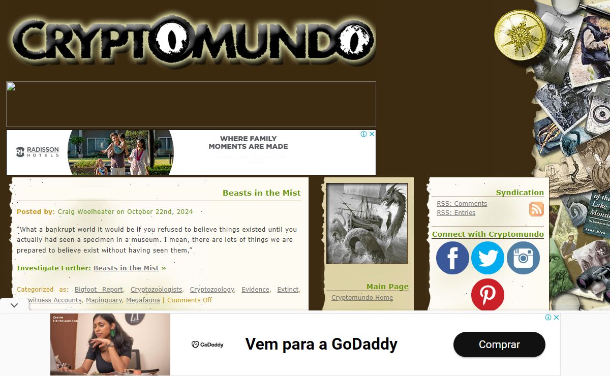 Cryptomundo - for Bigfoot, Lake Monsters, Sea Serpents and More - Blog Home