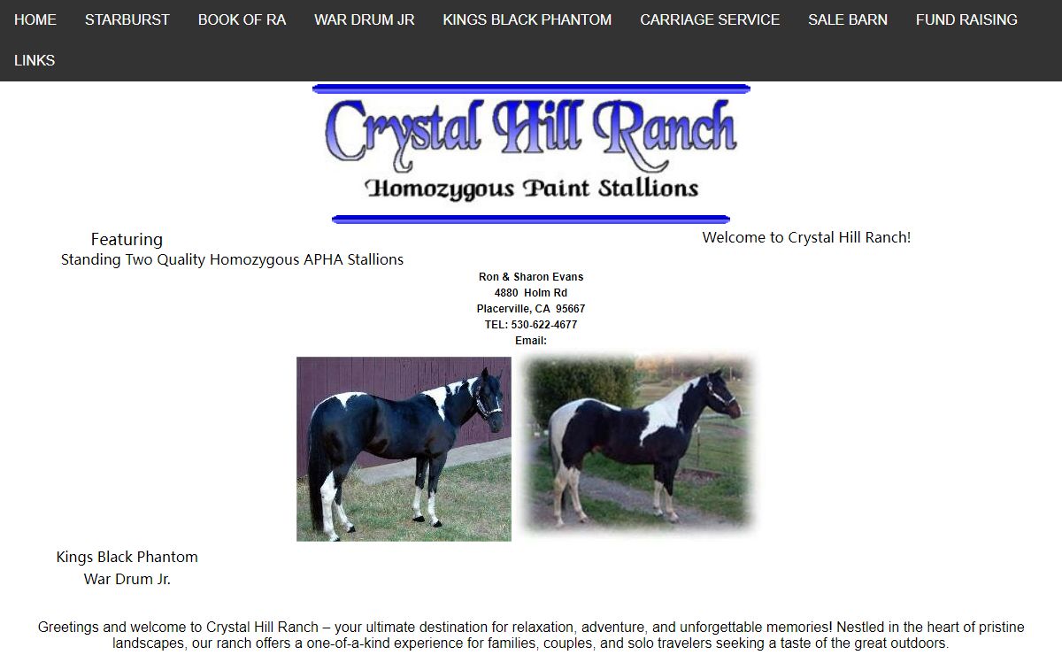 Home Page Crystal Hill Ranch/