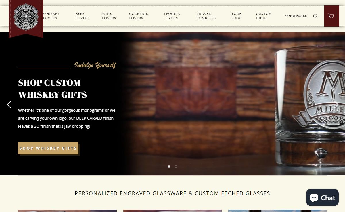 Engraved Glassware | Custom Etched Glasses | Crystal Imagery