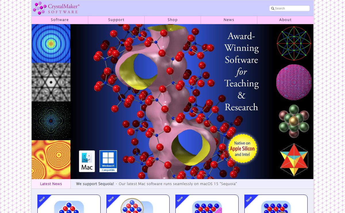 CrystalMaker Software: Crystal & Molecular Structures Modelling and Diffraction