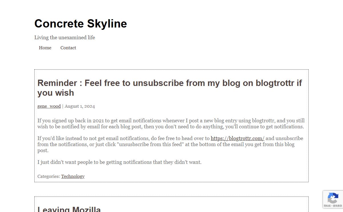 Concrete Skyline – Living the unexamined life