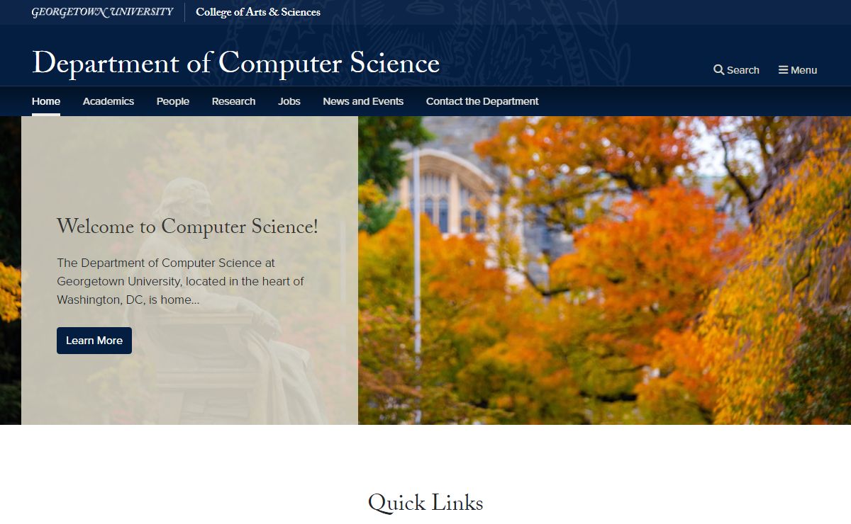 Department of Computer Science | Georgetown University
