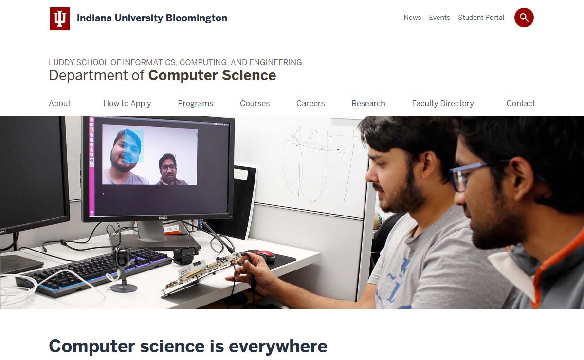 Department of Computer Science: Indiana University Bloomington