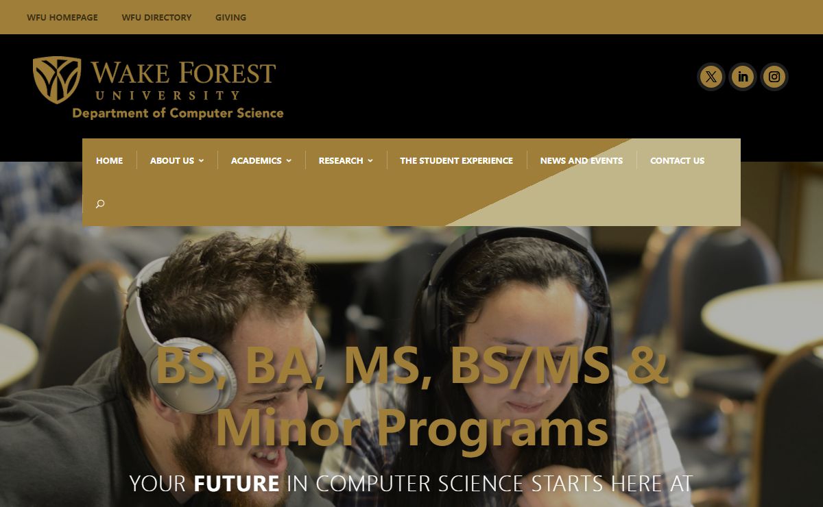 Department of Computer Science | Wake Forest University
