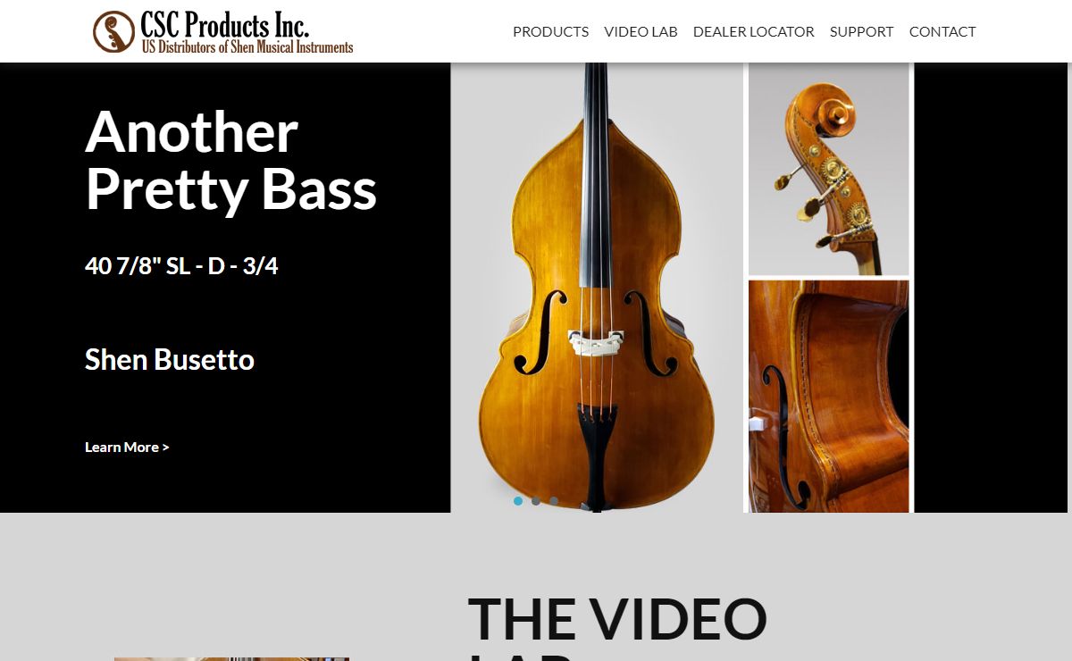 Home of Samuel Shen Basses, Cellos, Violas and Violins.