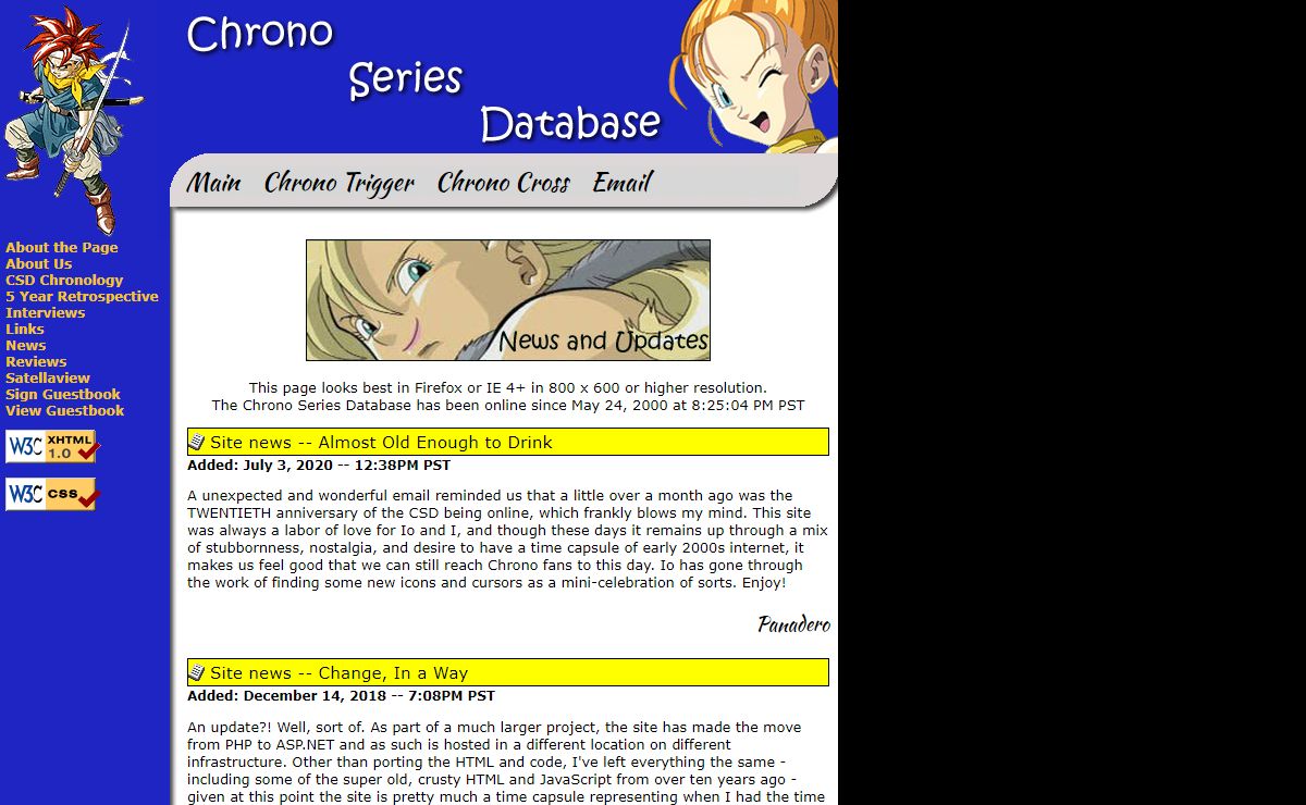 The Chrono Series Database -- Your best source for Chrono info