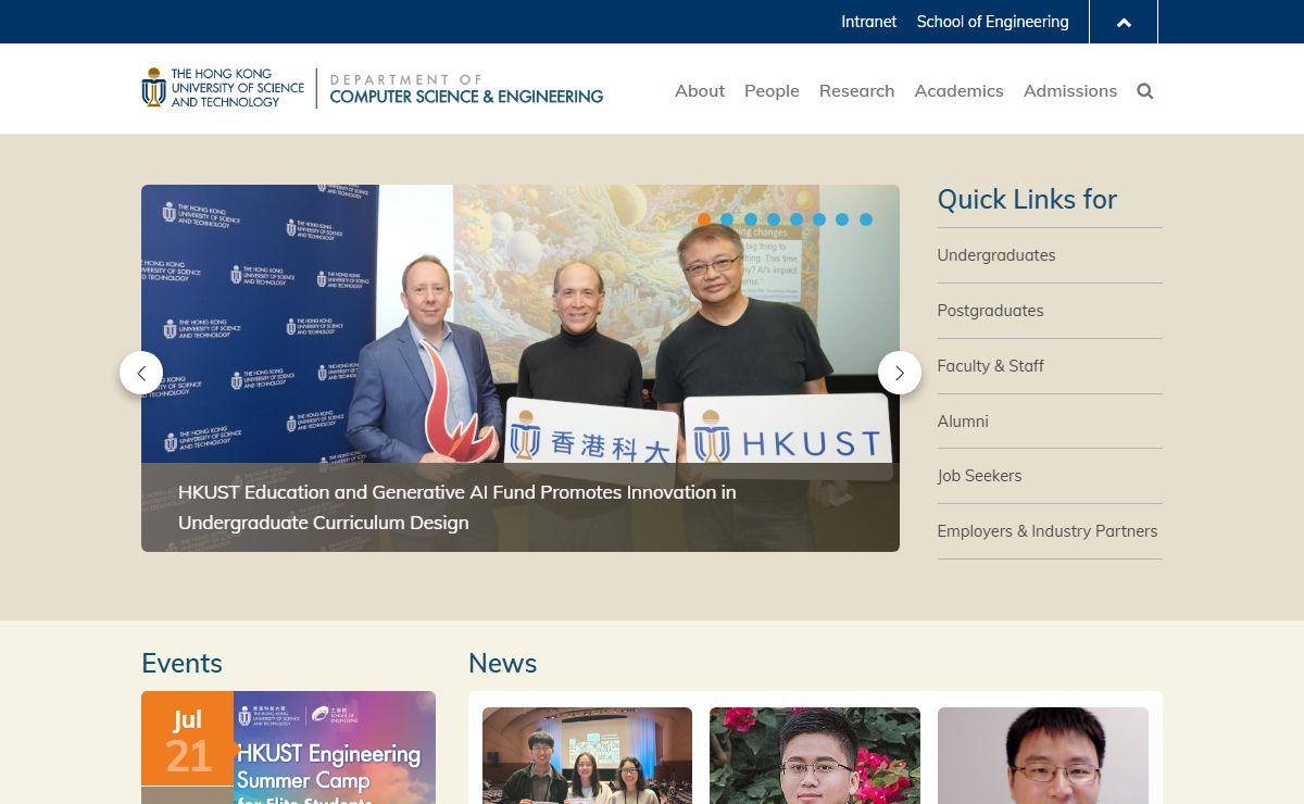 Department of Computer Science and Engineering - HKUST