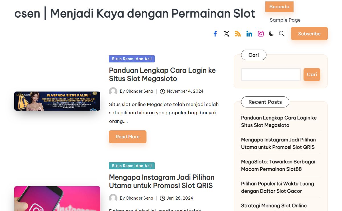 csen | Menjadi Kaya dengan Permainan Slot -