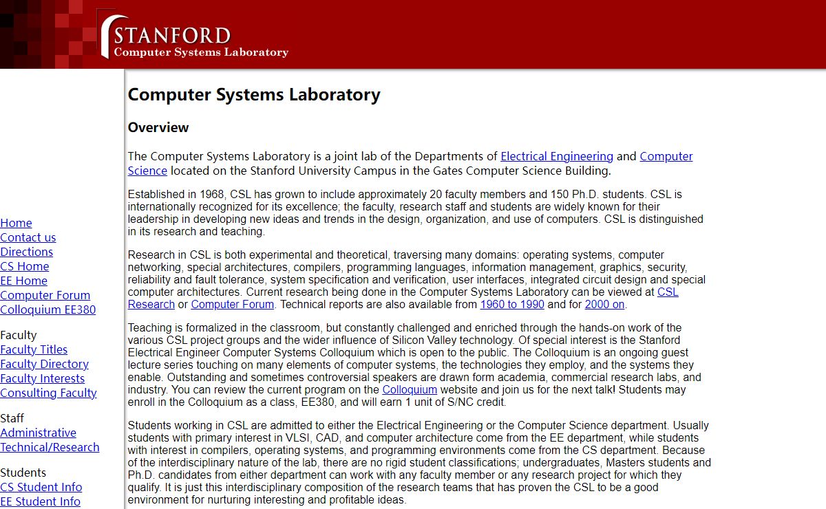 Stanford Computer Science Department