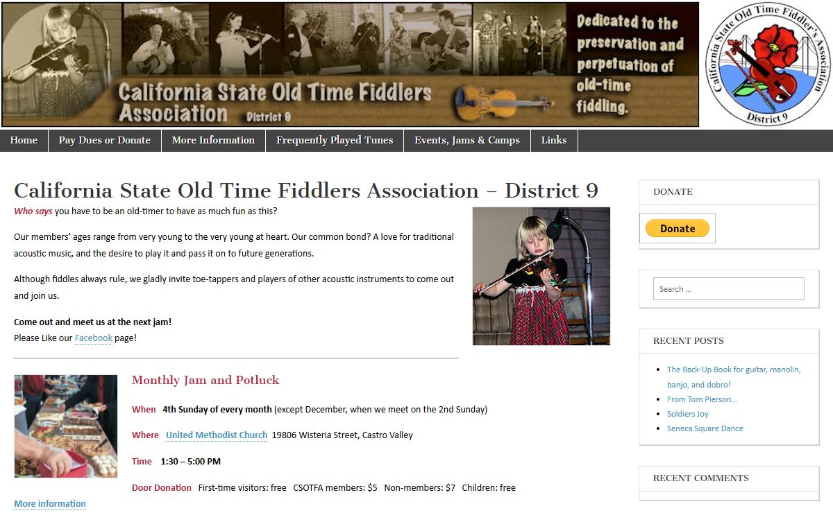 California State Old Time Fiddlers Association, District 9 – csotfa9.org
