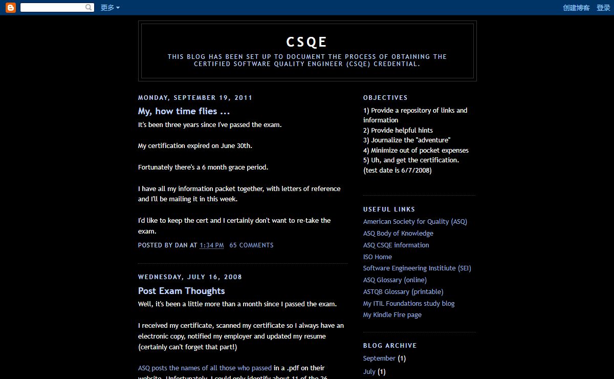CSQE Study Blog