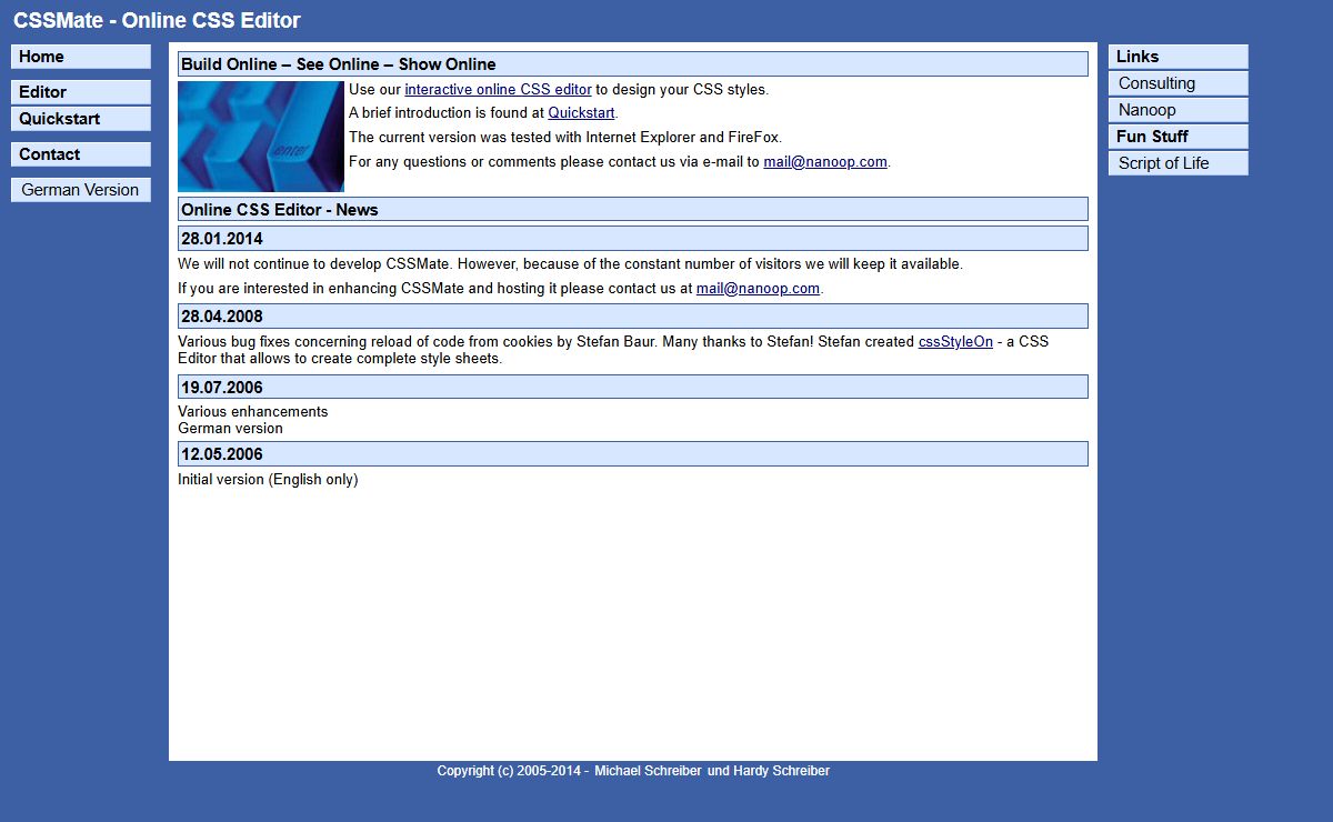 CSSMate - Online CSS Editor - Build Online – See Online – Show Online