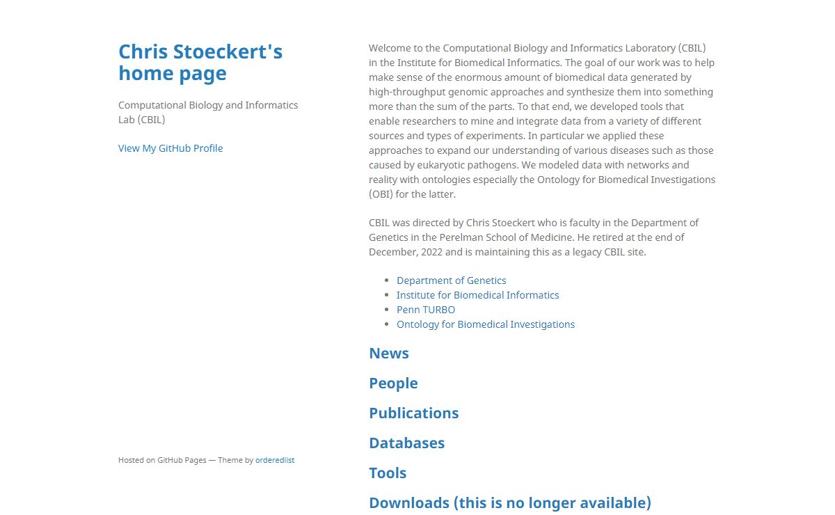 Chris Stoeckert’s home page | Computational Biology and Informatics Lab (CBIL)