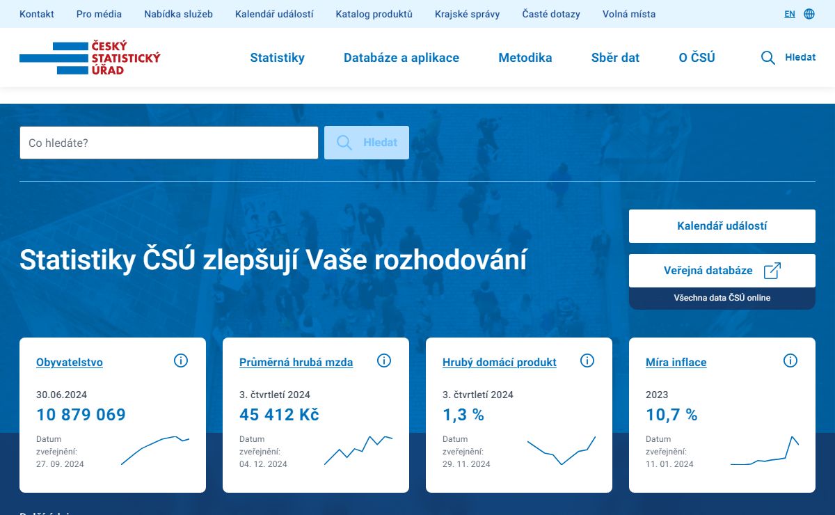 Český statistický úřad | Statistika