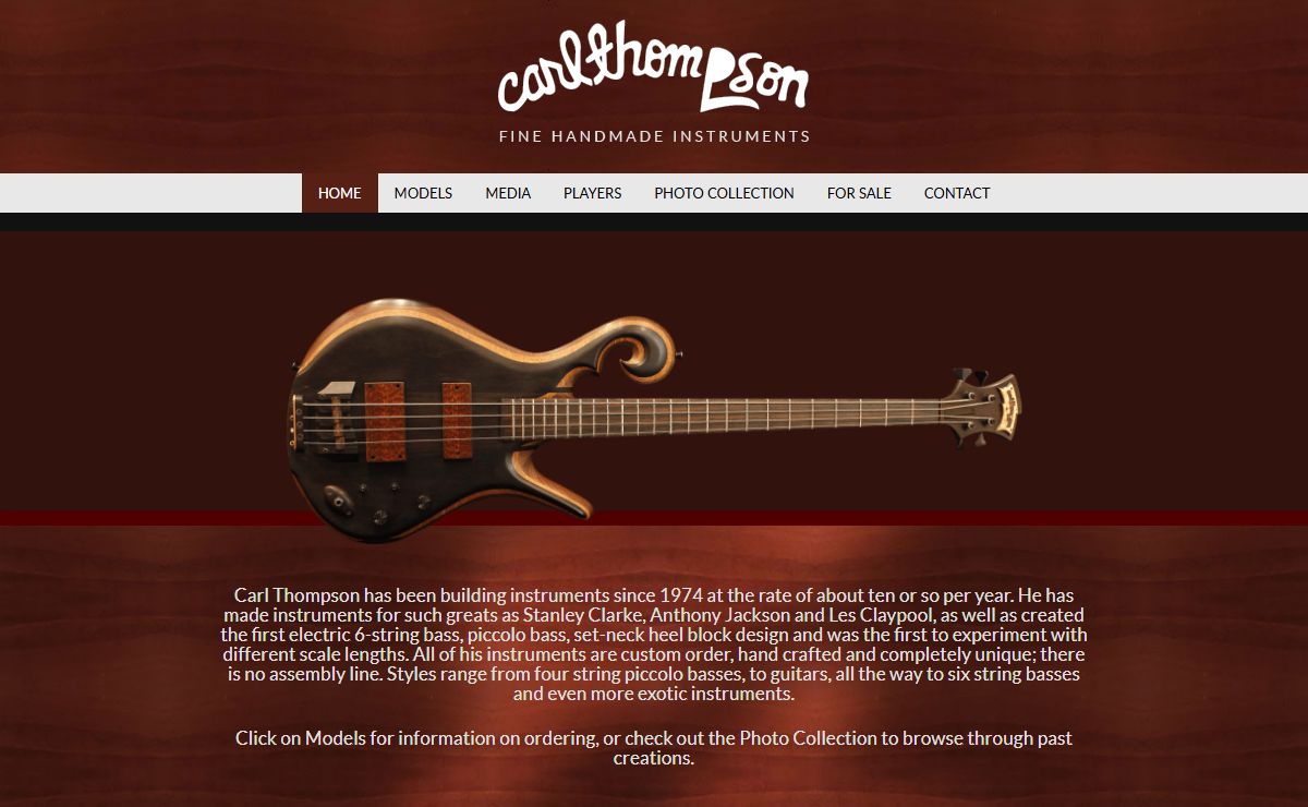 Carl Thompson - Carl Thompson - Fine Handmade Instruments