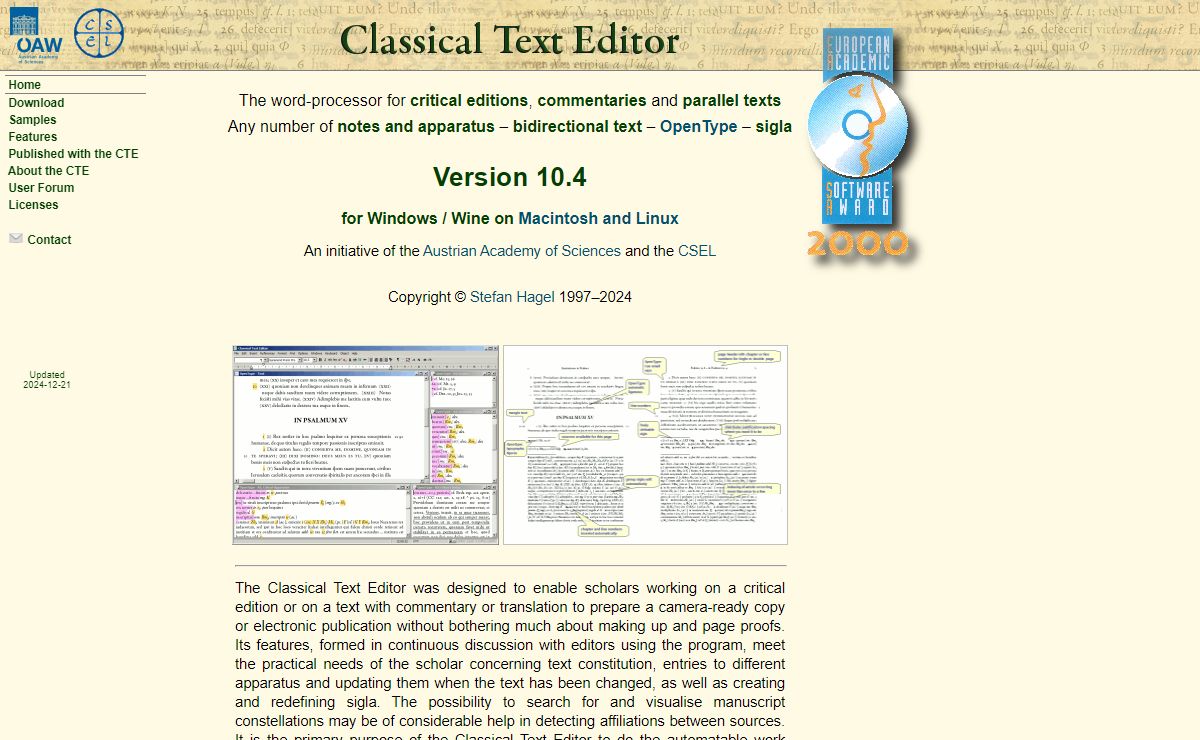 Classical Text Editor