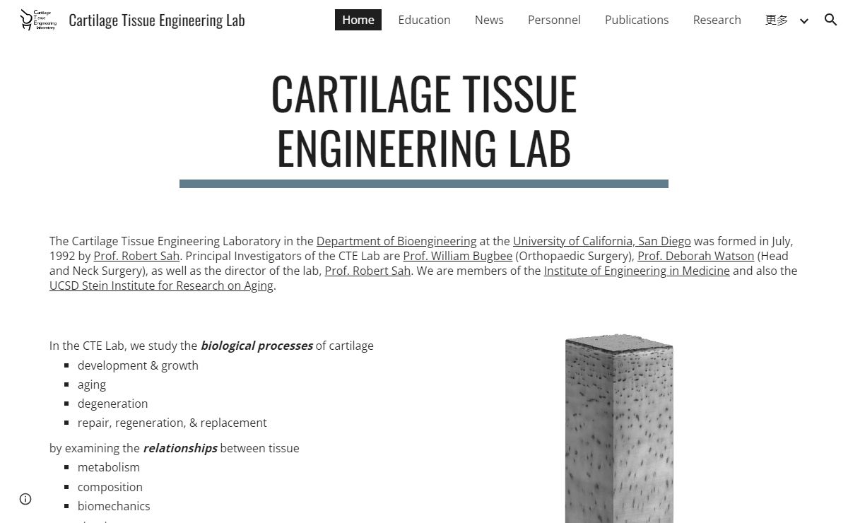 Cartilage Tissue Engineering Lab