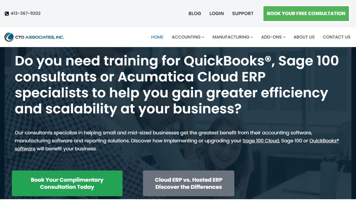 Training for QuickBooks & Sage 100 Consulting | Massachusetts