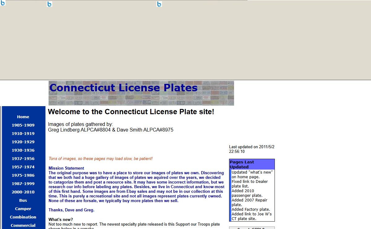 Connecticut License Plates