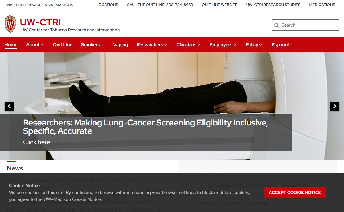UW-CTRI – UW Center for Tobacco Research and Intervention – UW–Madison