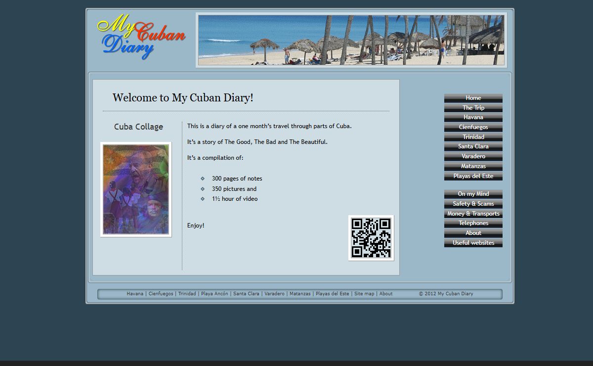 My Cuban Diary - Video, pictures and travel stories from Cuba.