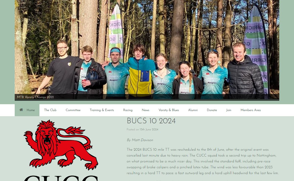 CUCC – Cambridge University Cycling Club