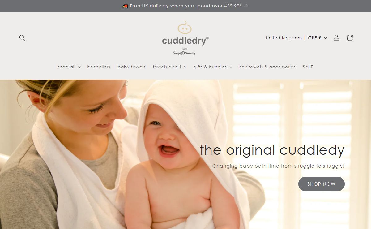Make life safe & easy with a new baby with award winning Cuddledry