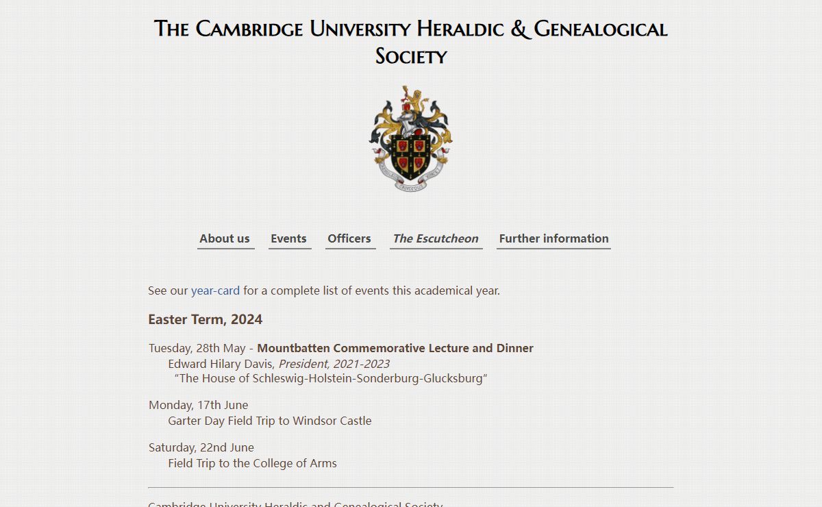 Cambridge University Heraldic and Genealogical Society
