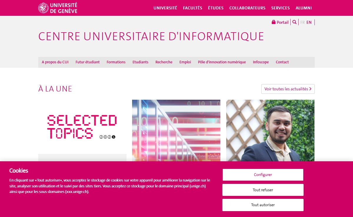 Centre Universitaire d'Informatique - Centre Universitaire d'Informatique (CUI) - UNIGE