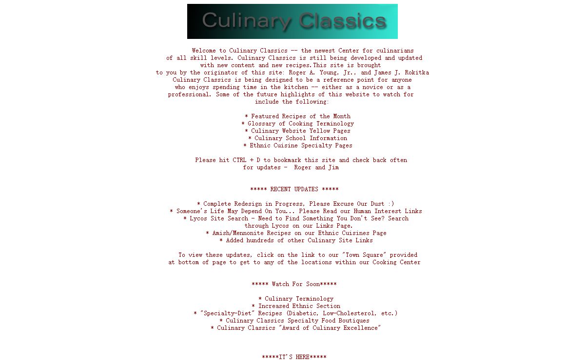 Culinary Classics !!!!!!