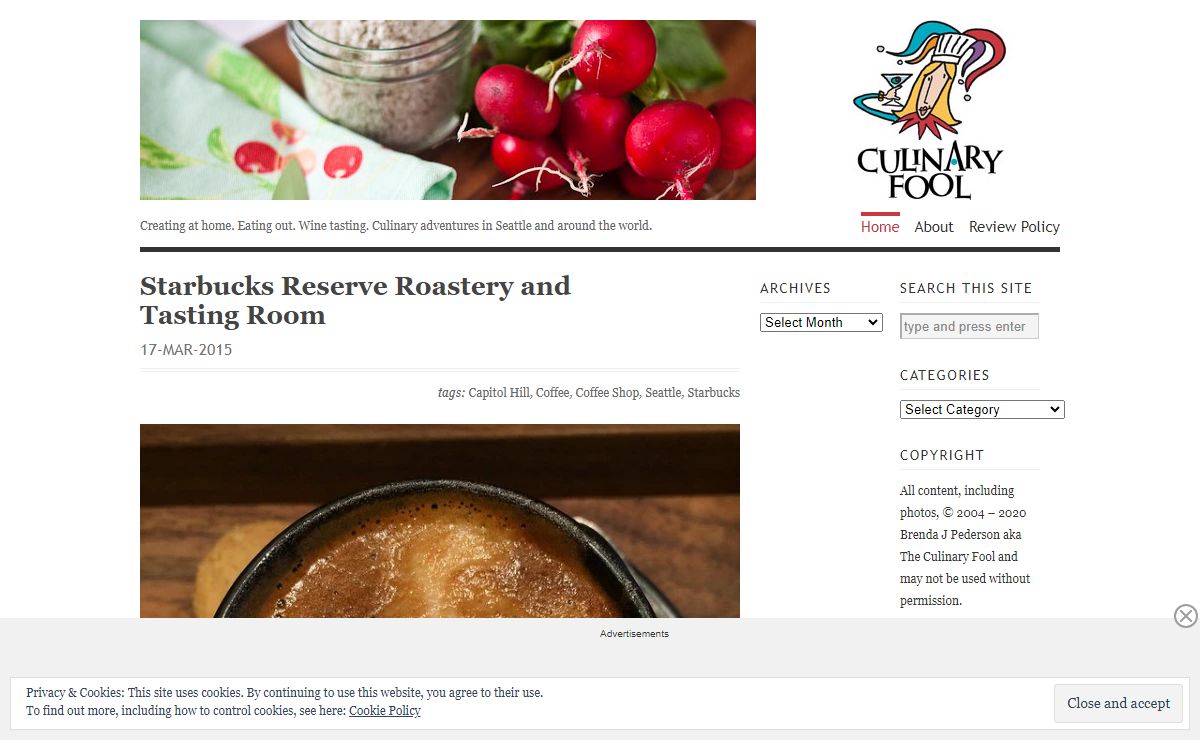 Culinary Fool | Creating at home. Eating out. Wine tasting. Culinary adventures in Seattle and around the world.