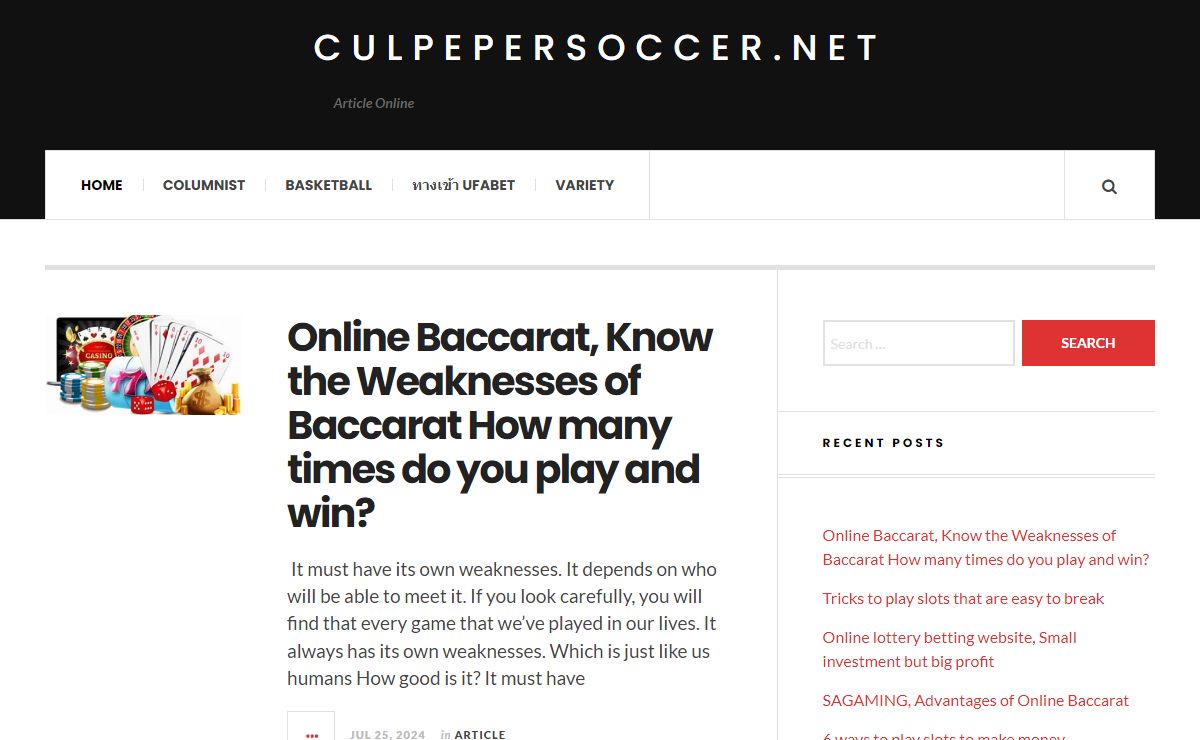 culpepersoccer.net - Article Online