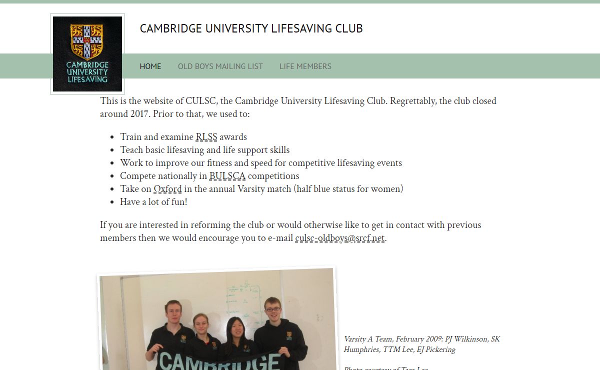 Cambridge University Lifesaving Club