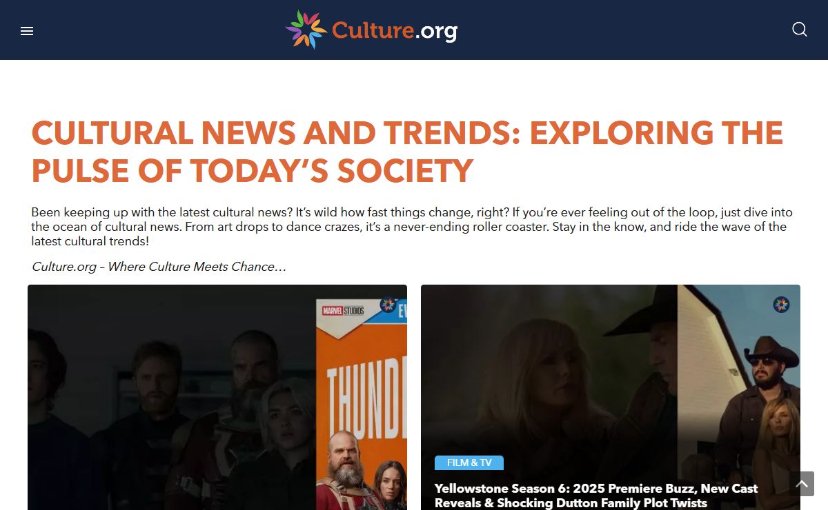 Culture.org | Latest Cultural News & Trends May 2025