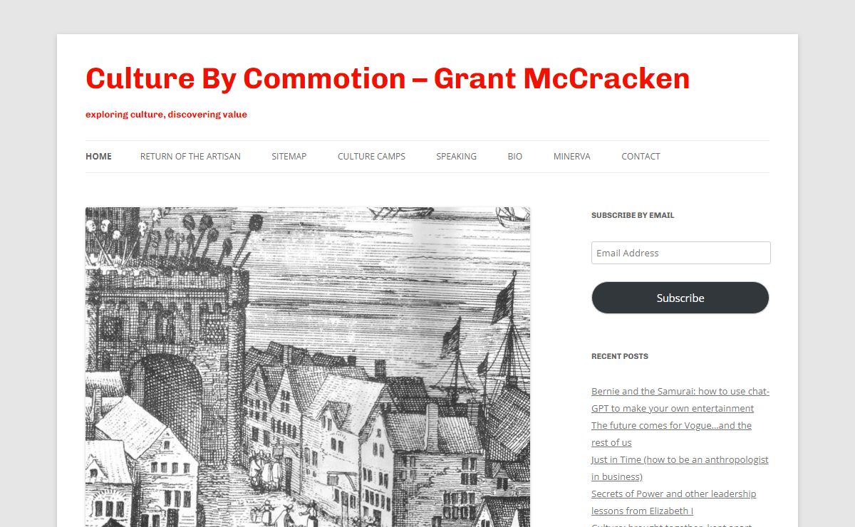 Culture By Commotion – Grant McCracken | exploring culture, discovering value