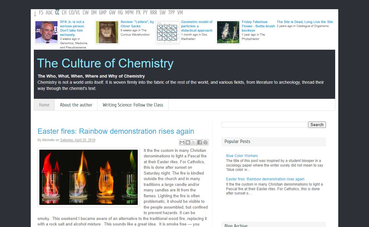 The Culture of Chemistry