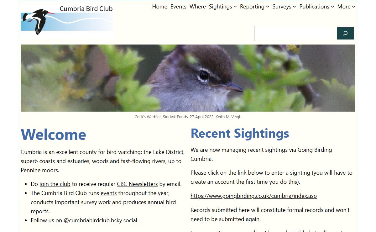 Cumbria Bird Club
