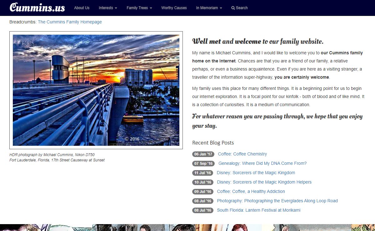 The Cummins Family Homepage
