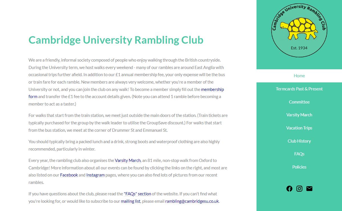 Cambridge University Rambling Club