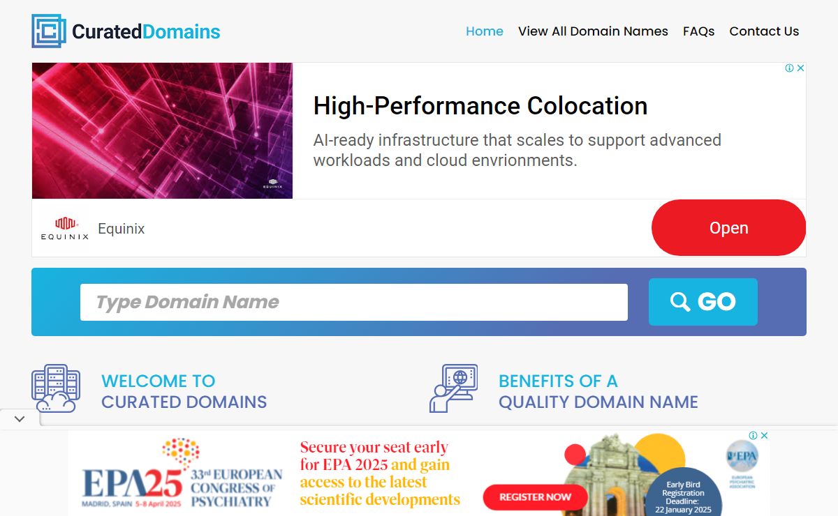 Domain Names For Sale By Curated Domains