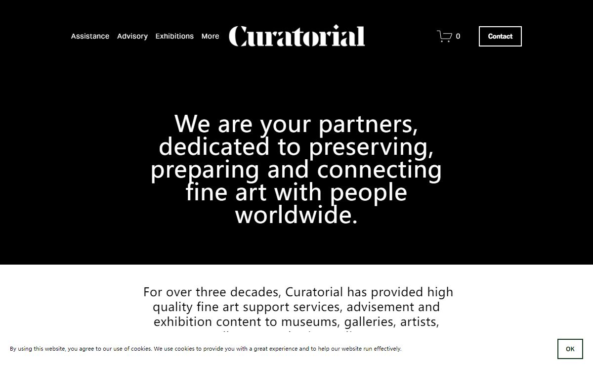 Curatorial: Assistance. Advisory. Exhibitions.